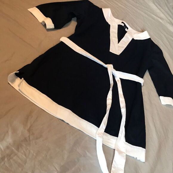TOMMY HILFIGER Navy Blue/White Tunic - Size XS - Picture 1 of 6